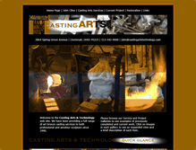 Tablet Screenshot of castingartstechnology.com
